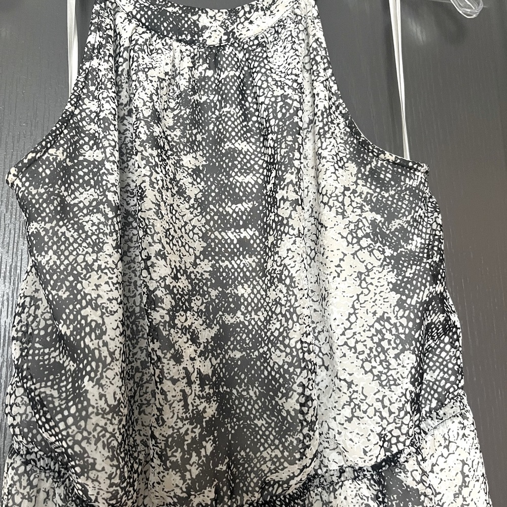 Banana Republic Sleeveless Snakeprint Maxi Dress